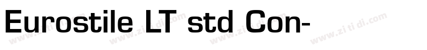 Eurostile LT std Con字体转换